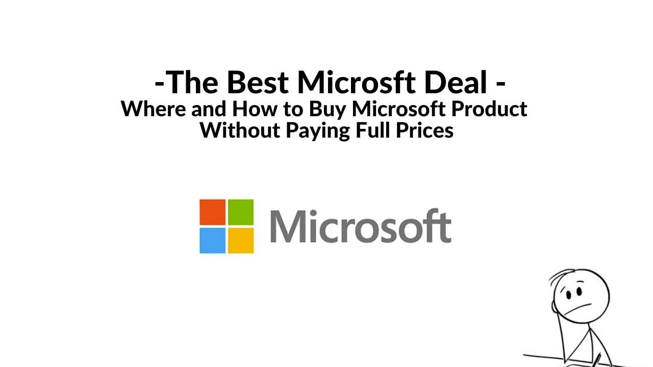 best mircosoft deal
